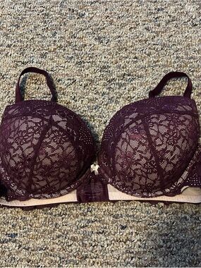 torrid Deep Plum Lace Underwire Push-Up Bra